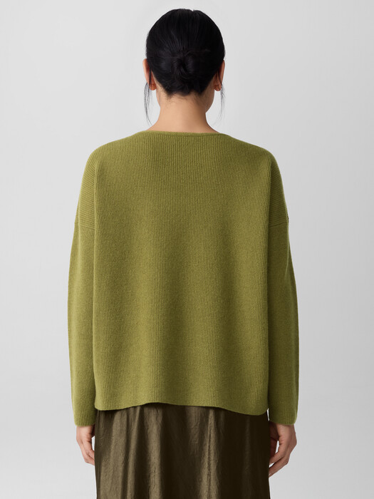 Italian Cashmere V-Neck Top