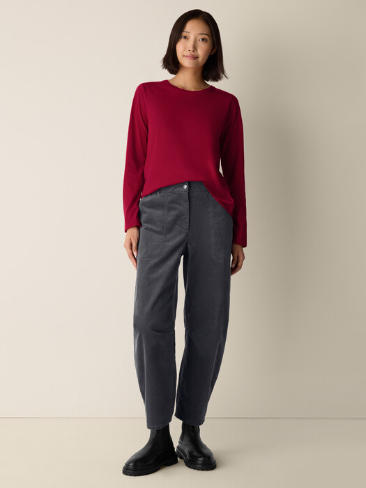 Organic Pima Cotton Jersey Long-Sleeve Tee