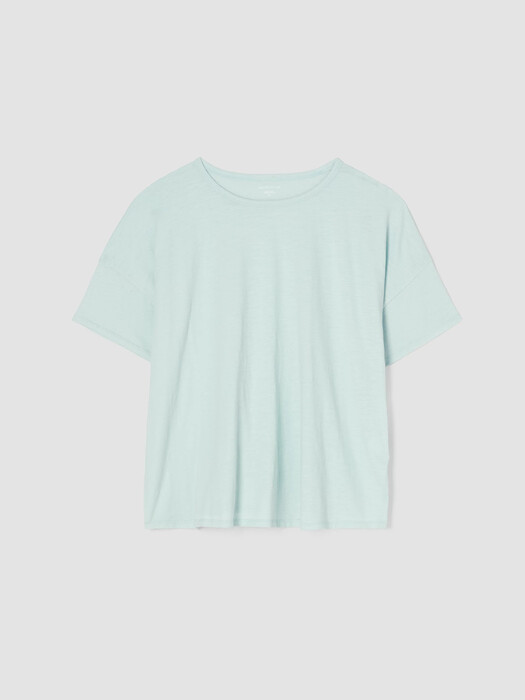 Organic Cotton Slub Crew Neck Tee