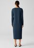 Stretch Jersey Knit Jewel Neck Dress