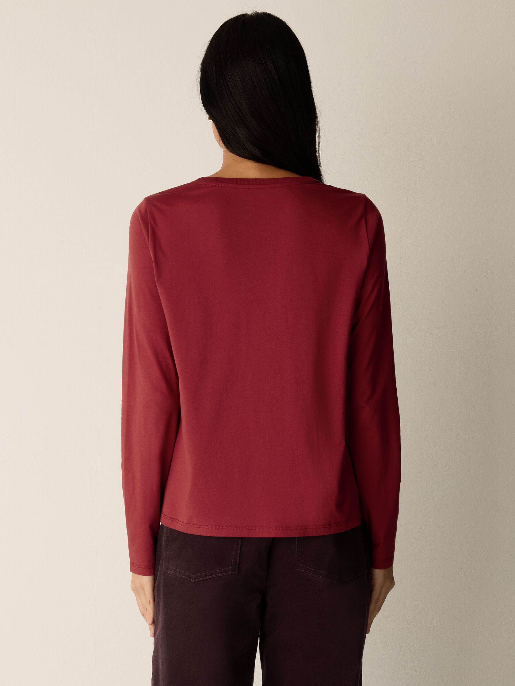Organic Pima Cotton Jersey Long-Sleeve Tee