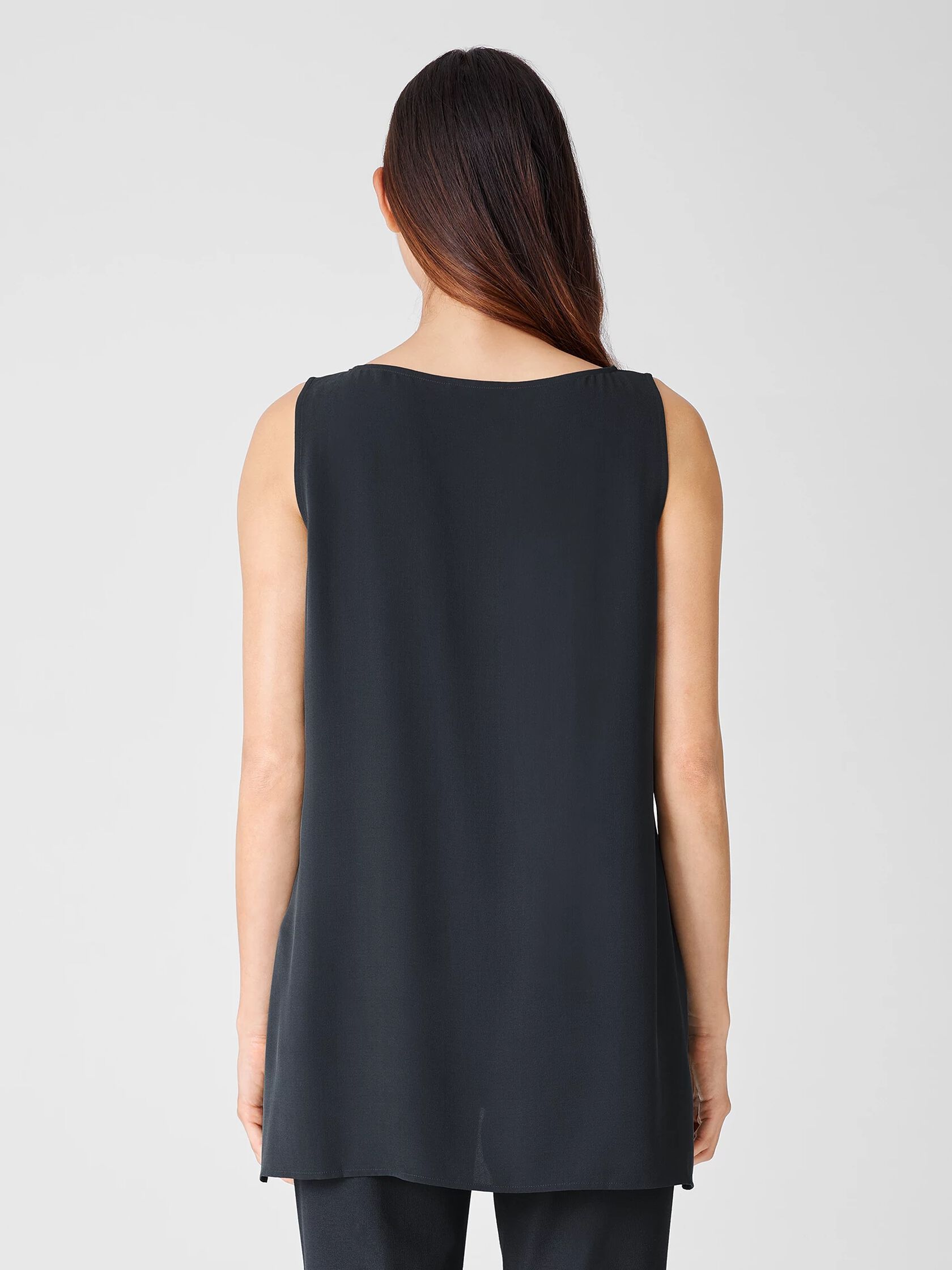 Silk Georgette Crepe Tank