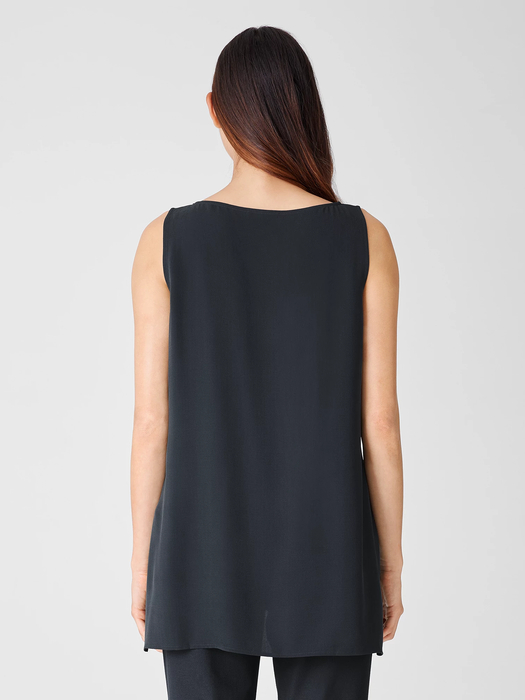 Silk Georgette Crepe Tank