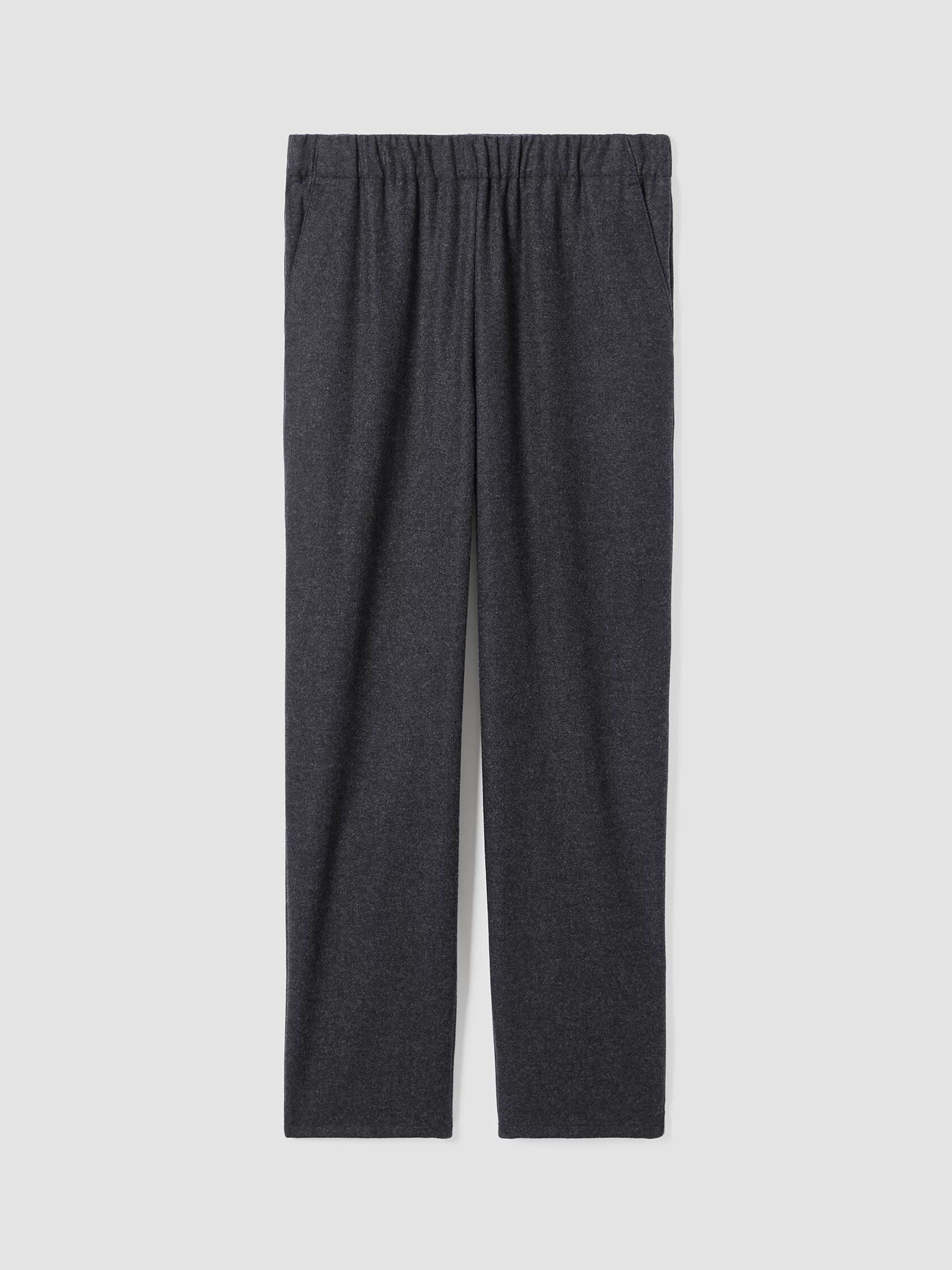 Soft Wool Flannel Tapered Pant | EILEEN FISHER