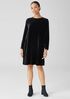 Velvet Crew Neck Dress