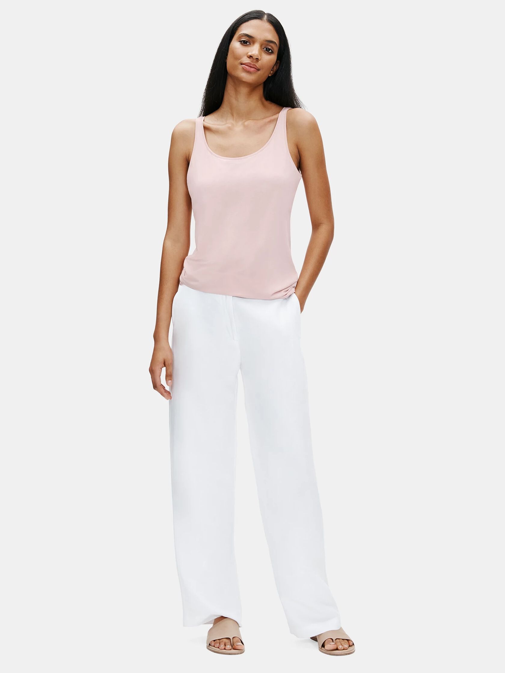 Lightweight Viscose Jersey Slim Tank