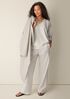Garment-Dyed Organic Cotton Terry V-Neck Top