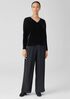 Velvet V-Neck Top
