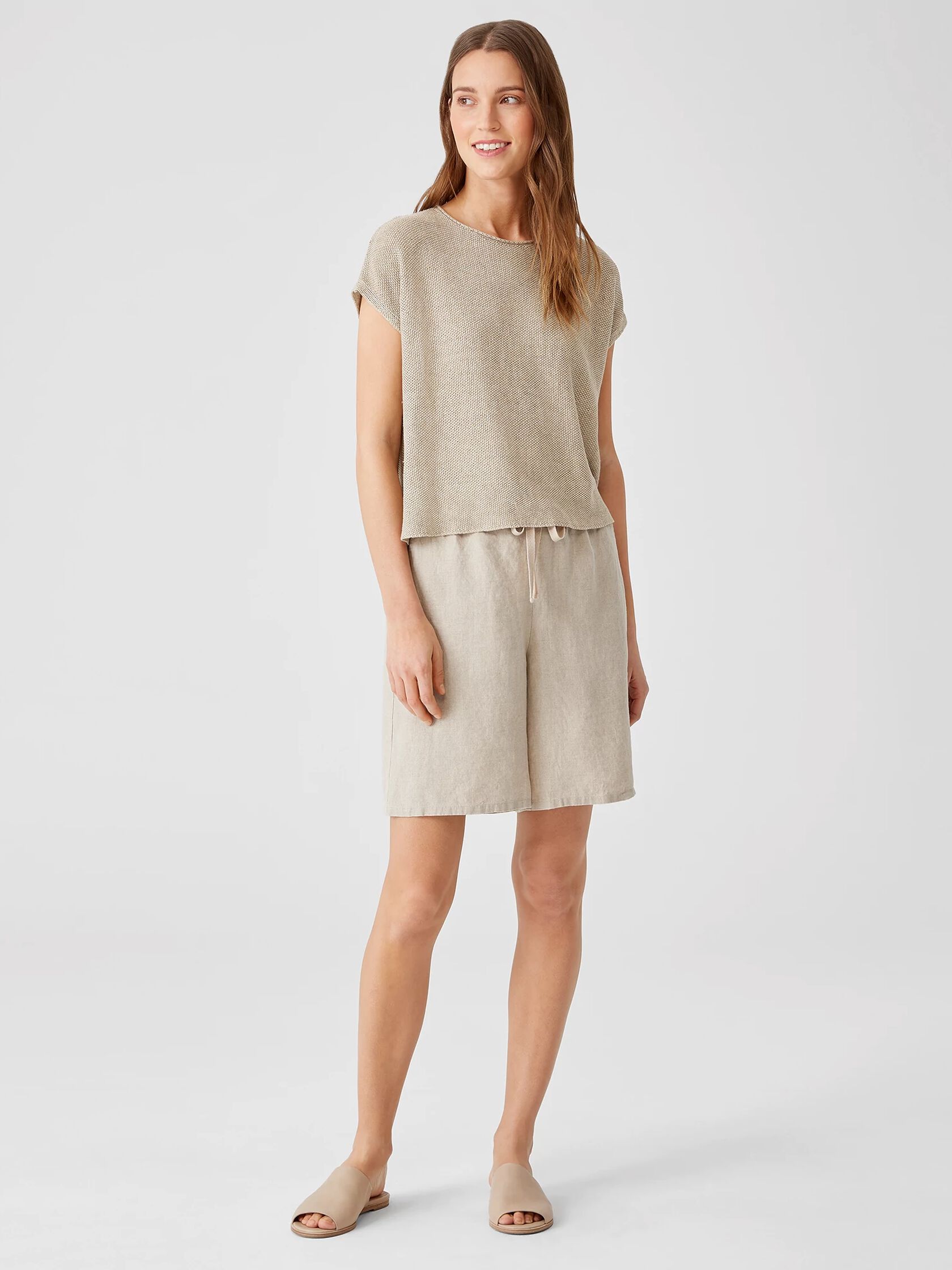 Organic Linen Delave Square Top