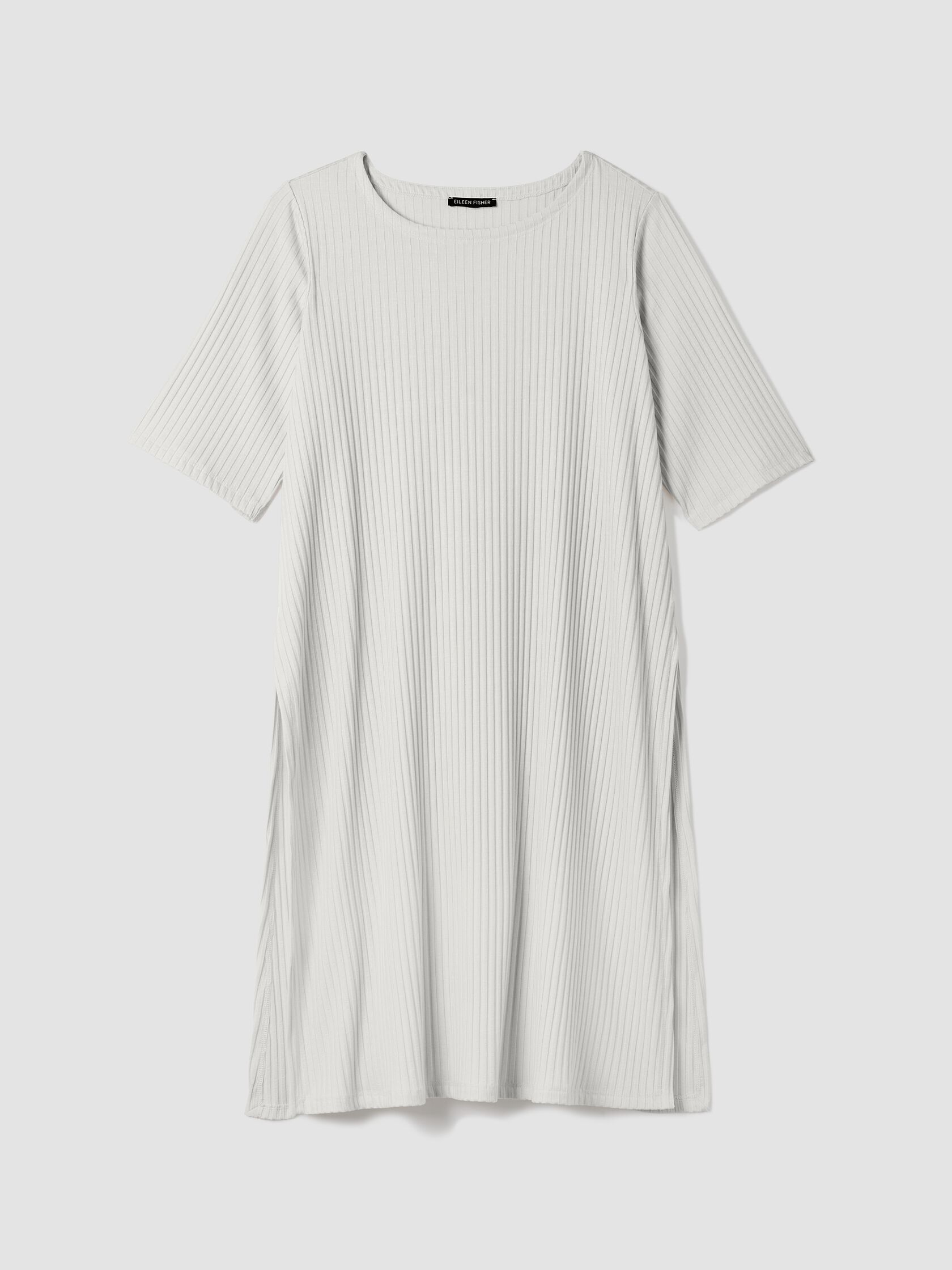 Textured Stretch Rib Ballet Neck Top