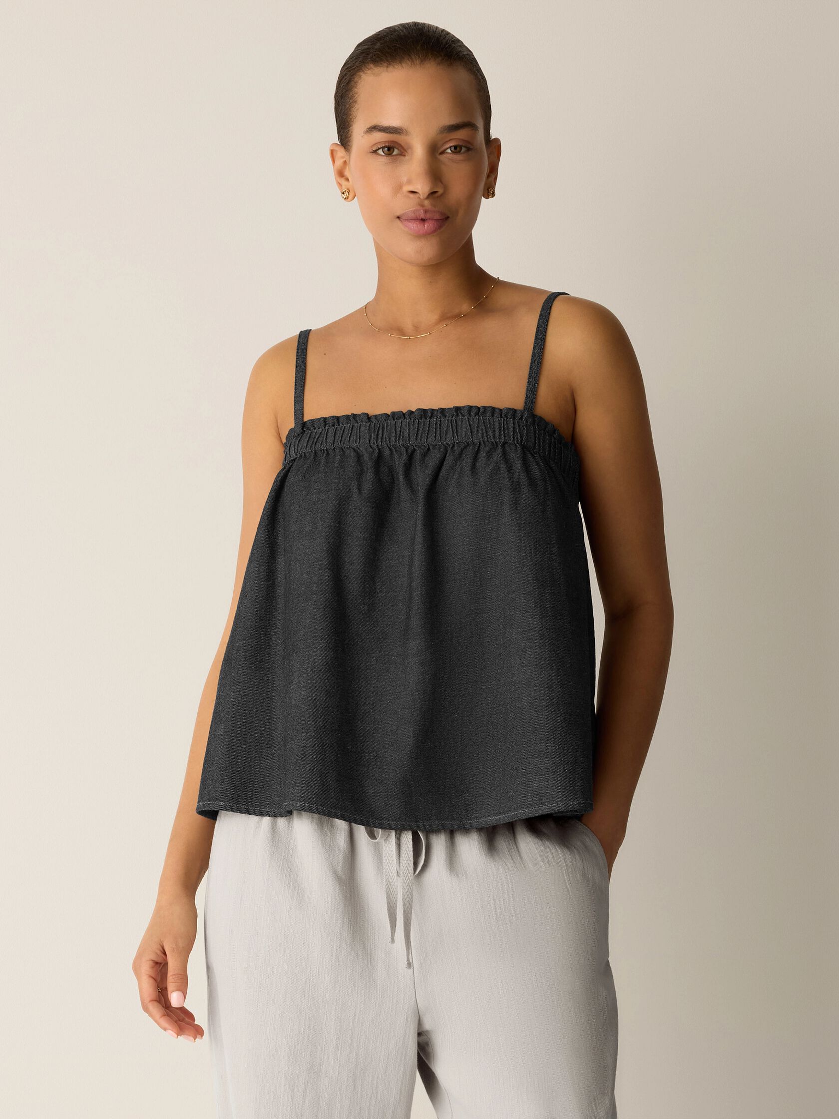 Airy Organic Cotton Twill Cami