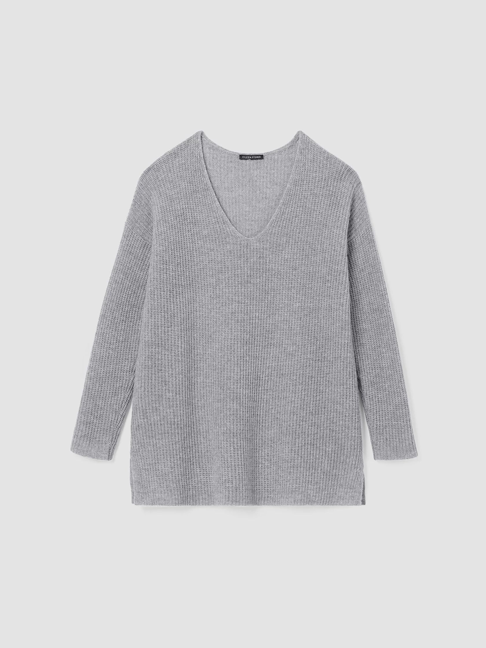 Italian Cashmere V-Neck Long Top