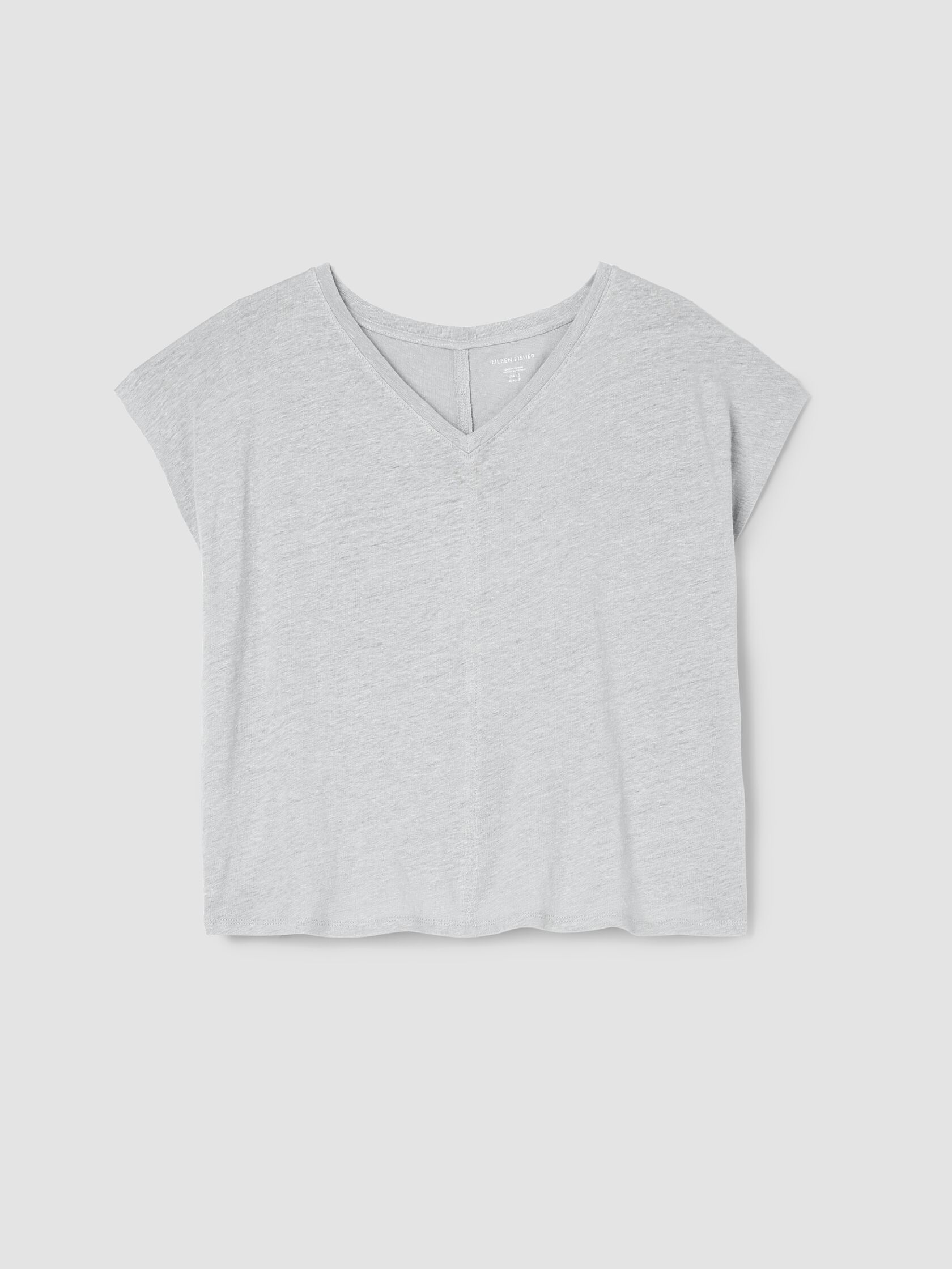 Organic Linen Jersey V-Neck Tee