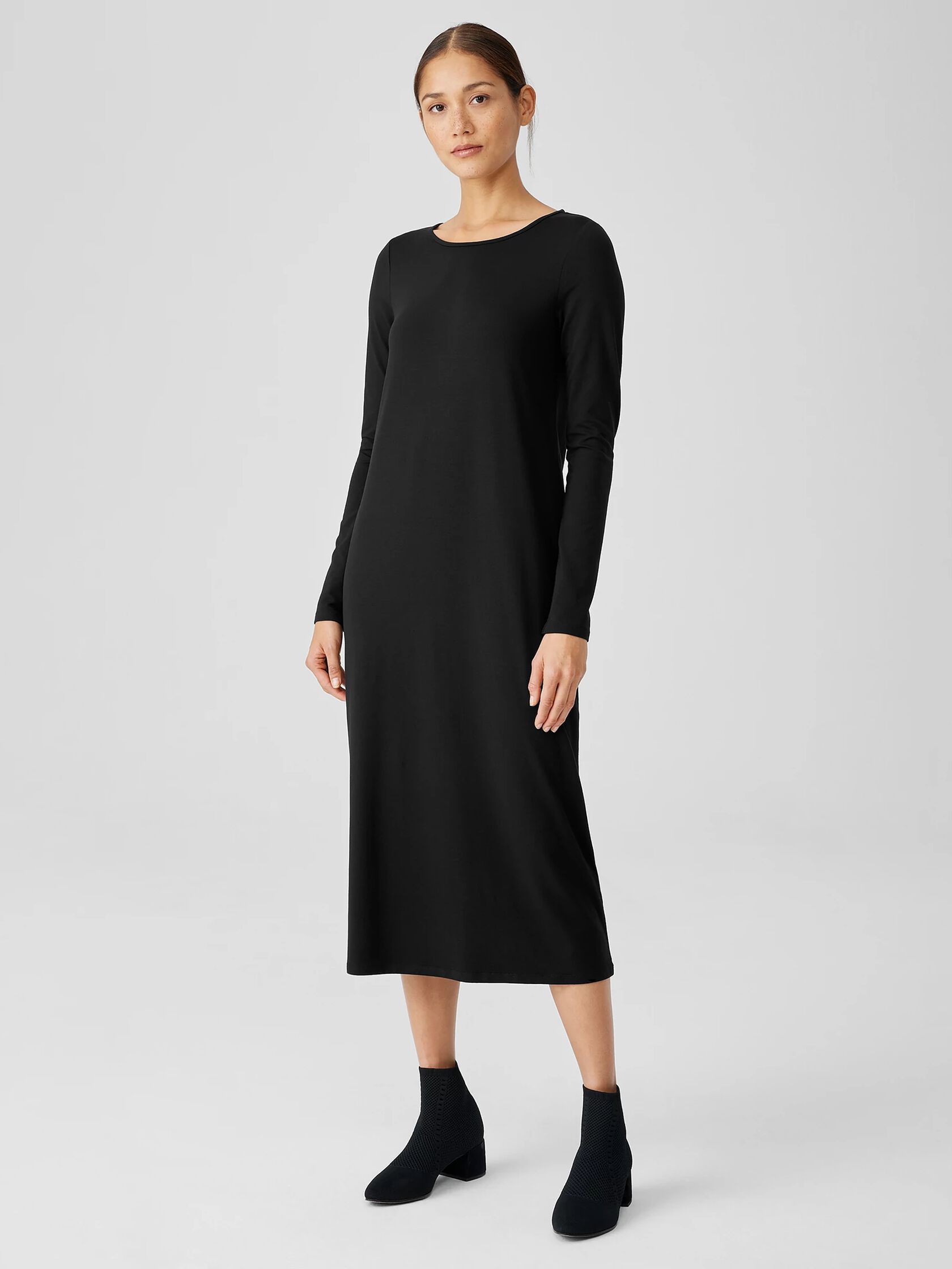 Stretch Jersey Knit Jewel Knit Dress