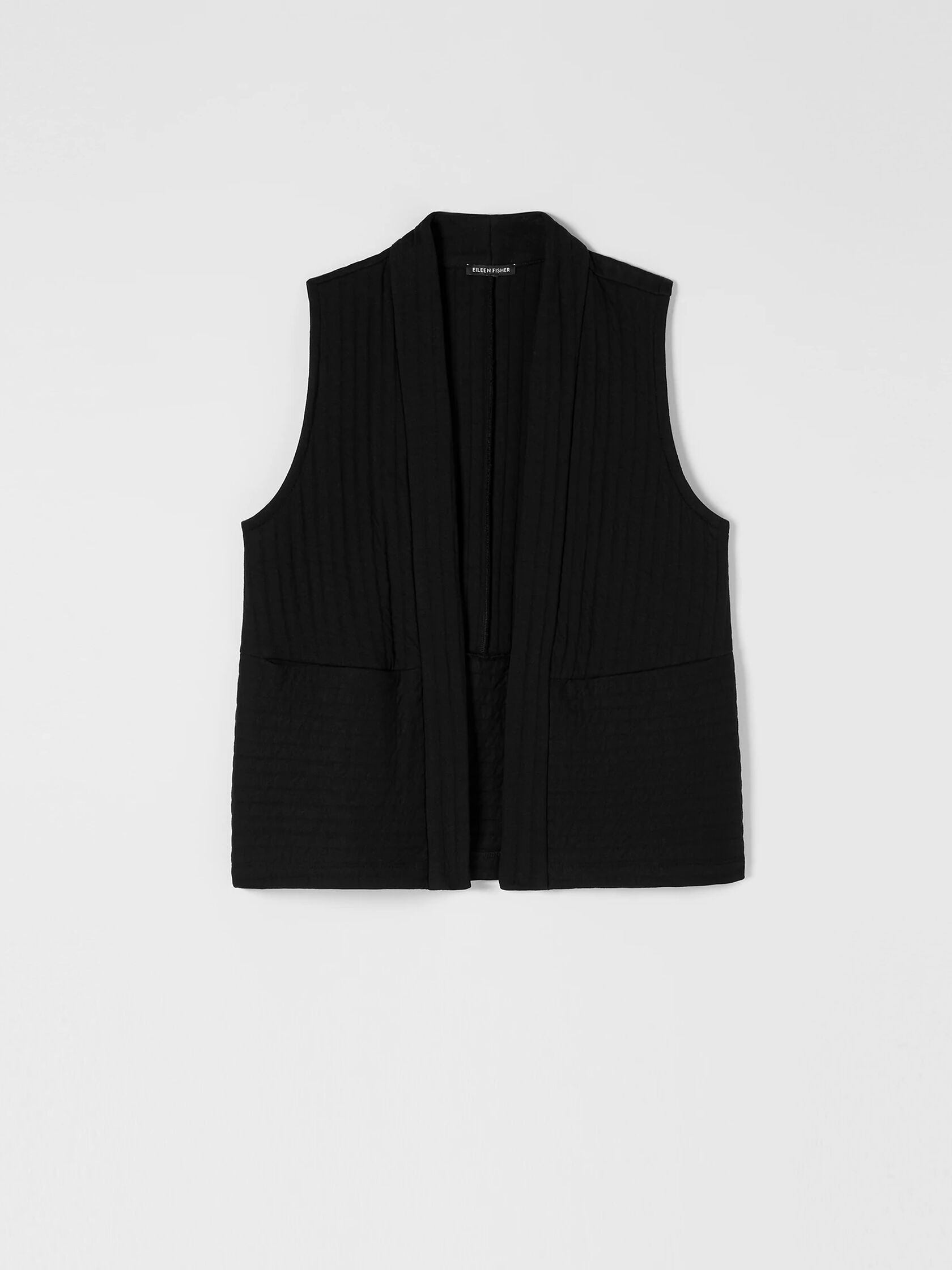 Organic Cotton Channels High Collar Vest