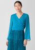 Sheer Silk Georgette Tie Jacket