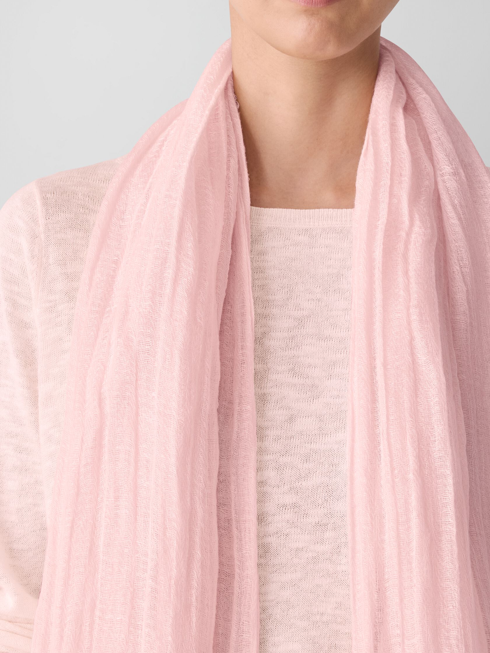 Textured Linen Blend Scarf