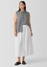 Puckered Organic Linen Sleeveless Shirt