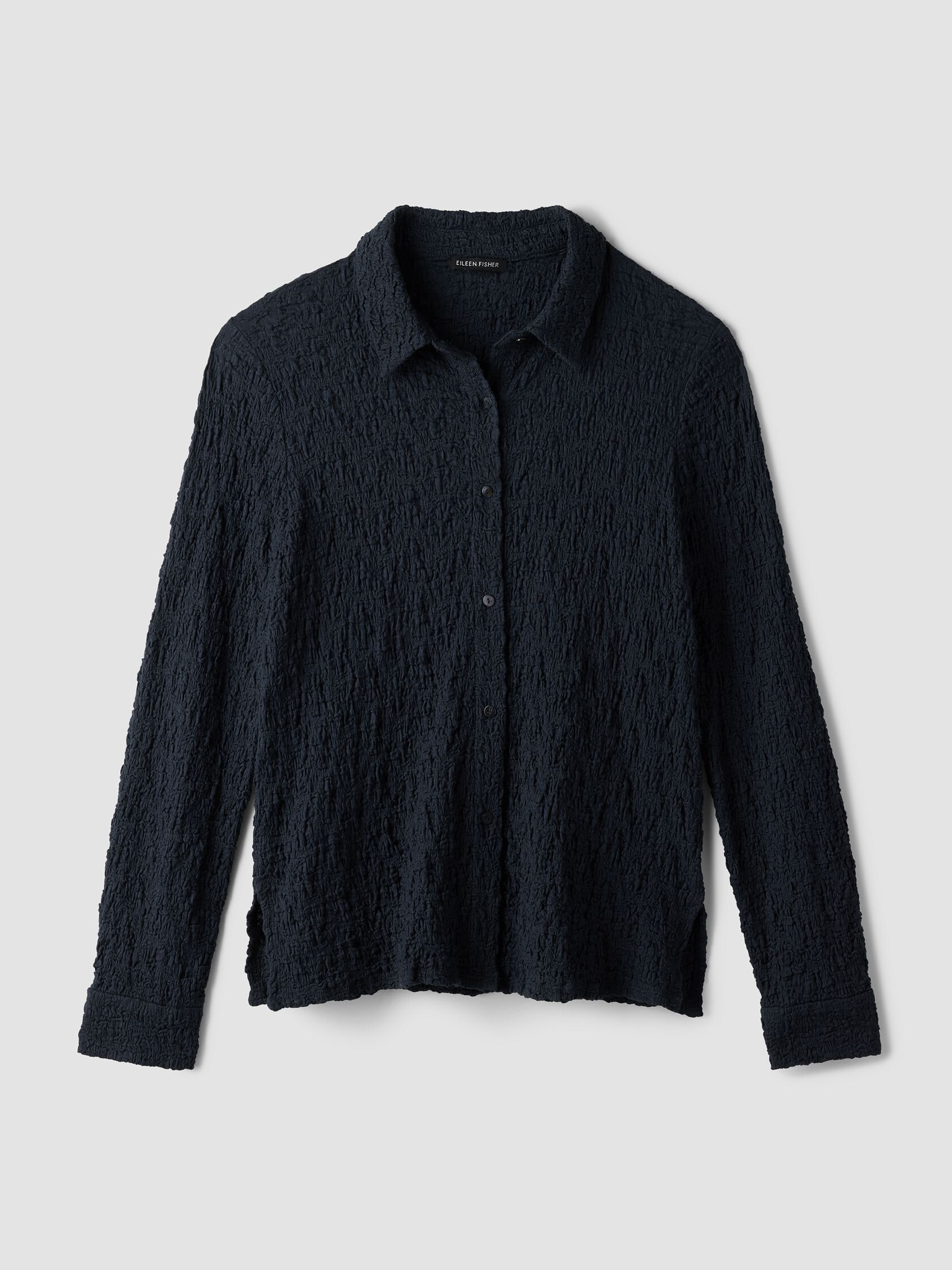 Bubble Jacquard Classic Collar Shirt