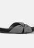 Pal Canvas Stripe Slide