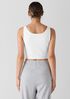 Organic Cotton Interlock Cropped Tank