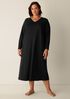 Organic Cotton Interlock V-Neck Sleep Dress