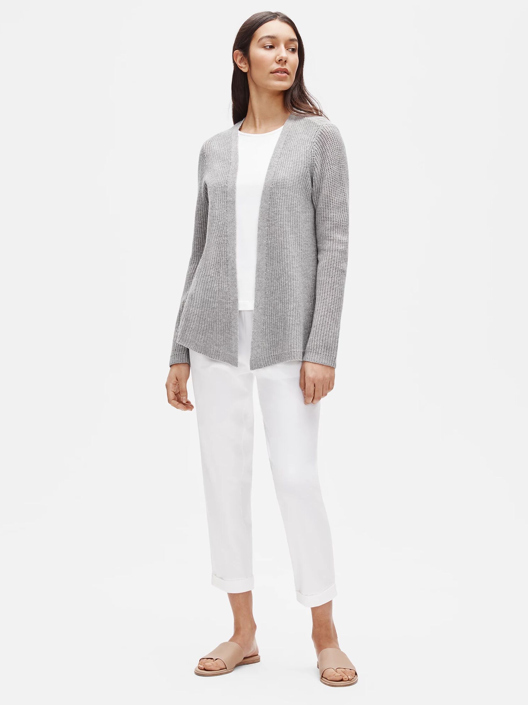 Italian Cashmere Straight Cardigan