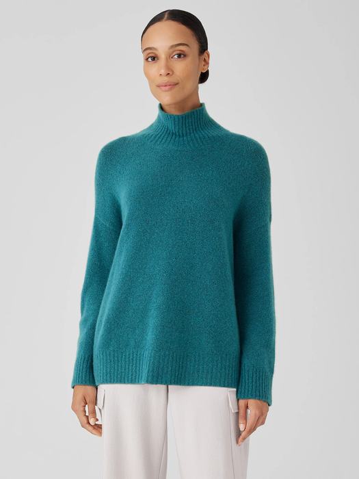 Cashmere Silk Bliss Turtleneck Box-Top