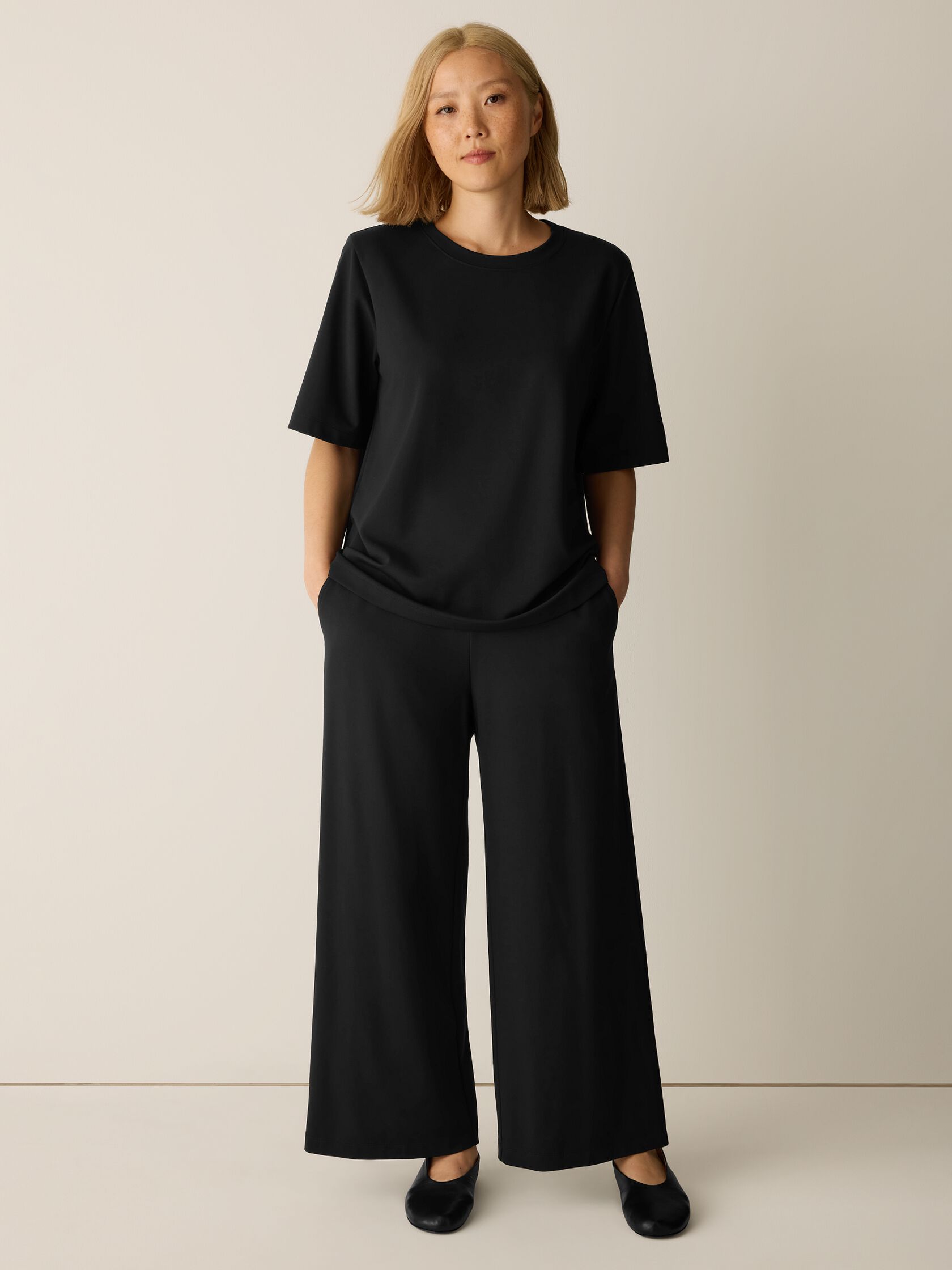 Extra-Fine Ponte Wide-Leg Pant