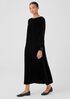 Velvet Bateau Neck Dress