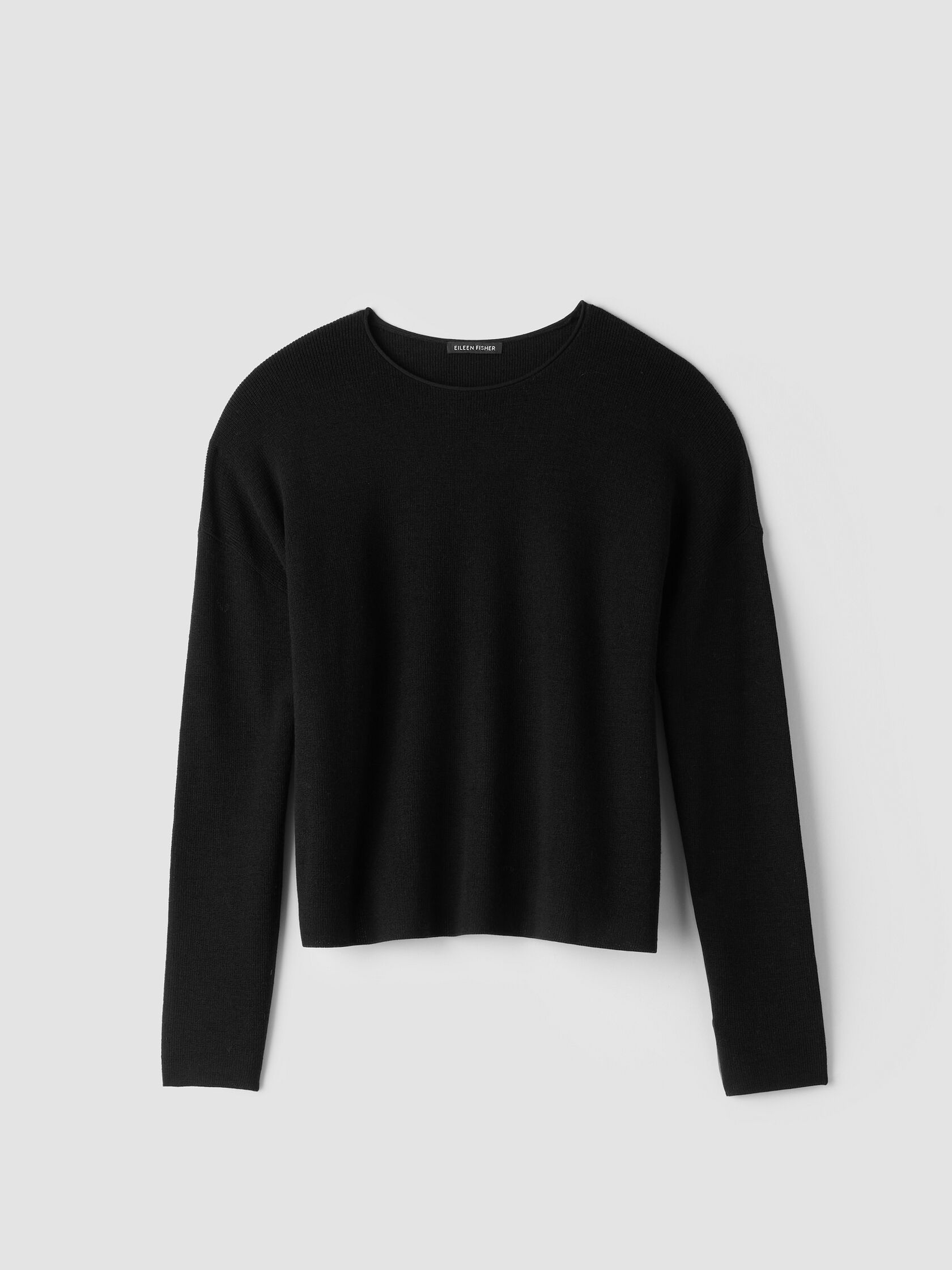 Superfine Merino Crew Neck Top in Regenerative Wool