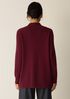 Cotton & Recycled Cashmere Turtleneck Long Top