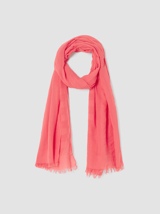 Organic Cotton Mesh Stripe Scarf