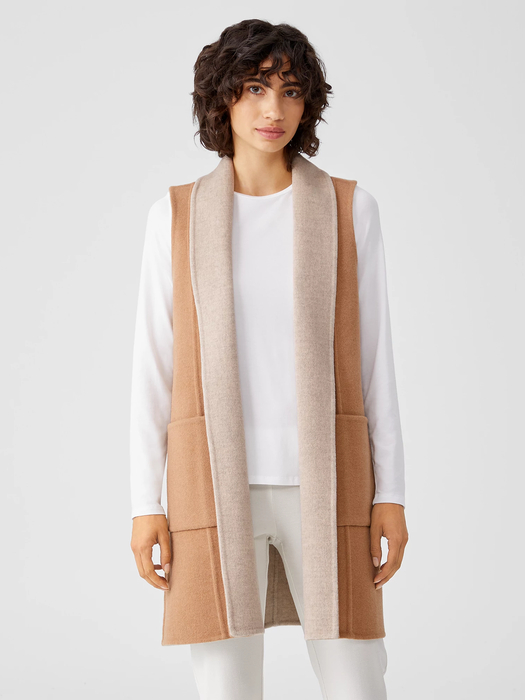 Doubleface Wool Cashmere Vest