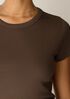 Organic Cotton Stretch Rib Crew Neck Tee