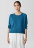 Organic Linen Cotton Raglan-Sleeve Top