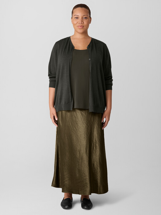 Superfine Merino Cardigan in Regenerative Wool