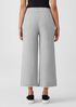 Organic Cotton French Terry Wide-Leg Pant