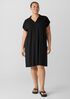 Fine Jersey Split Neck Dress