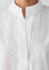 Washed Organic Cotton Poplin Stand Collar Top
