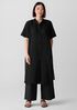 Organic Cotton Voile Box Band Collar Shirt
