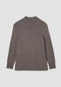 Cotton & Recycled Cashmere Turtleneck Long Top