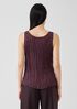 Crushed Cupro Scoop Neck Tank