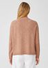 Organic Cotton Linen Slub Funnel Neck Top