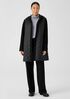 Eggshell Recycled Nylon Hooded Coat
