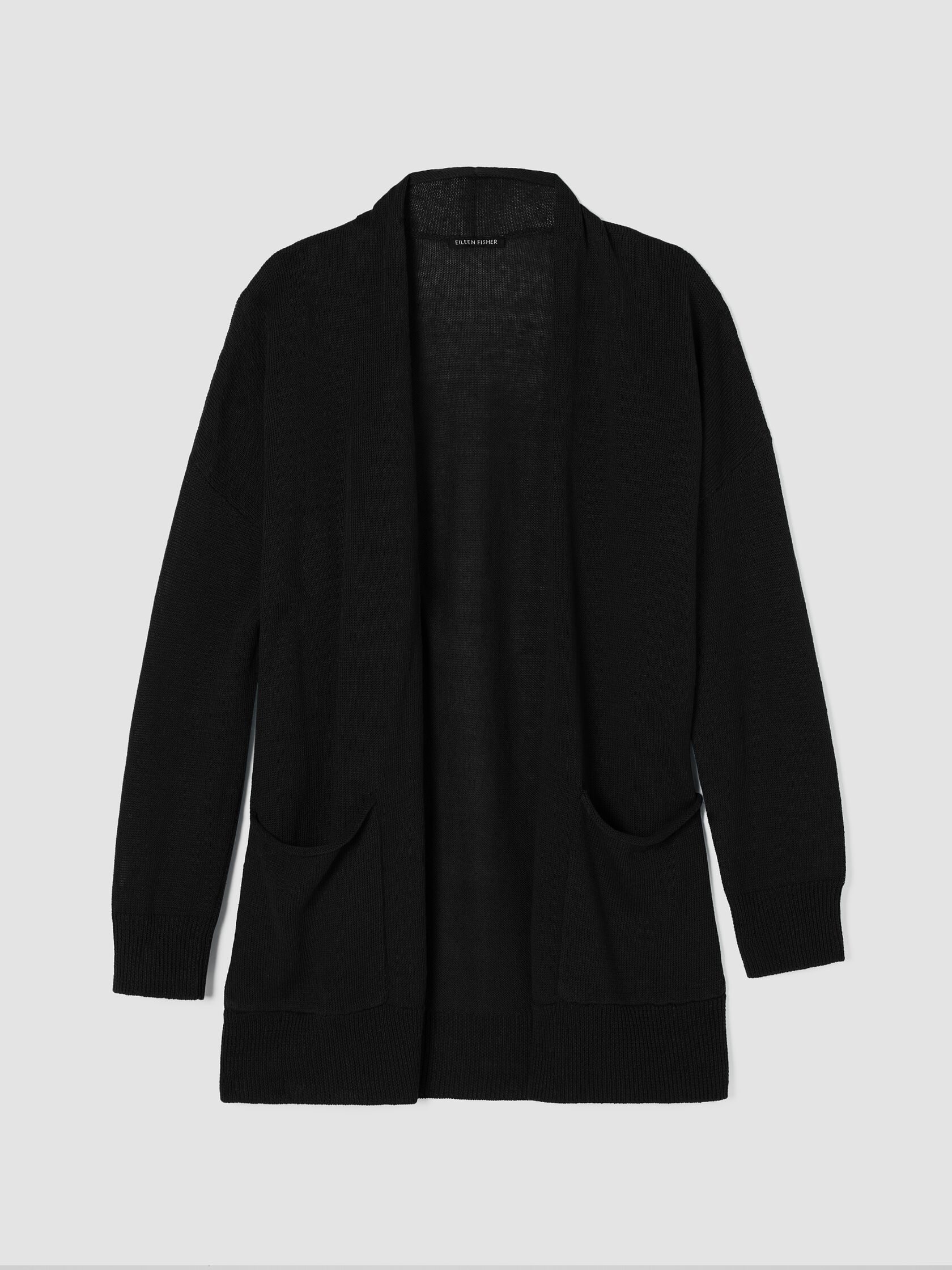 Organic Linen Cotton Cord Long Cardigan