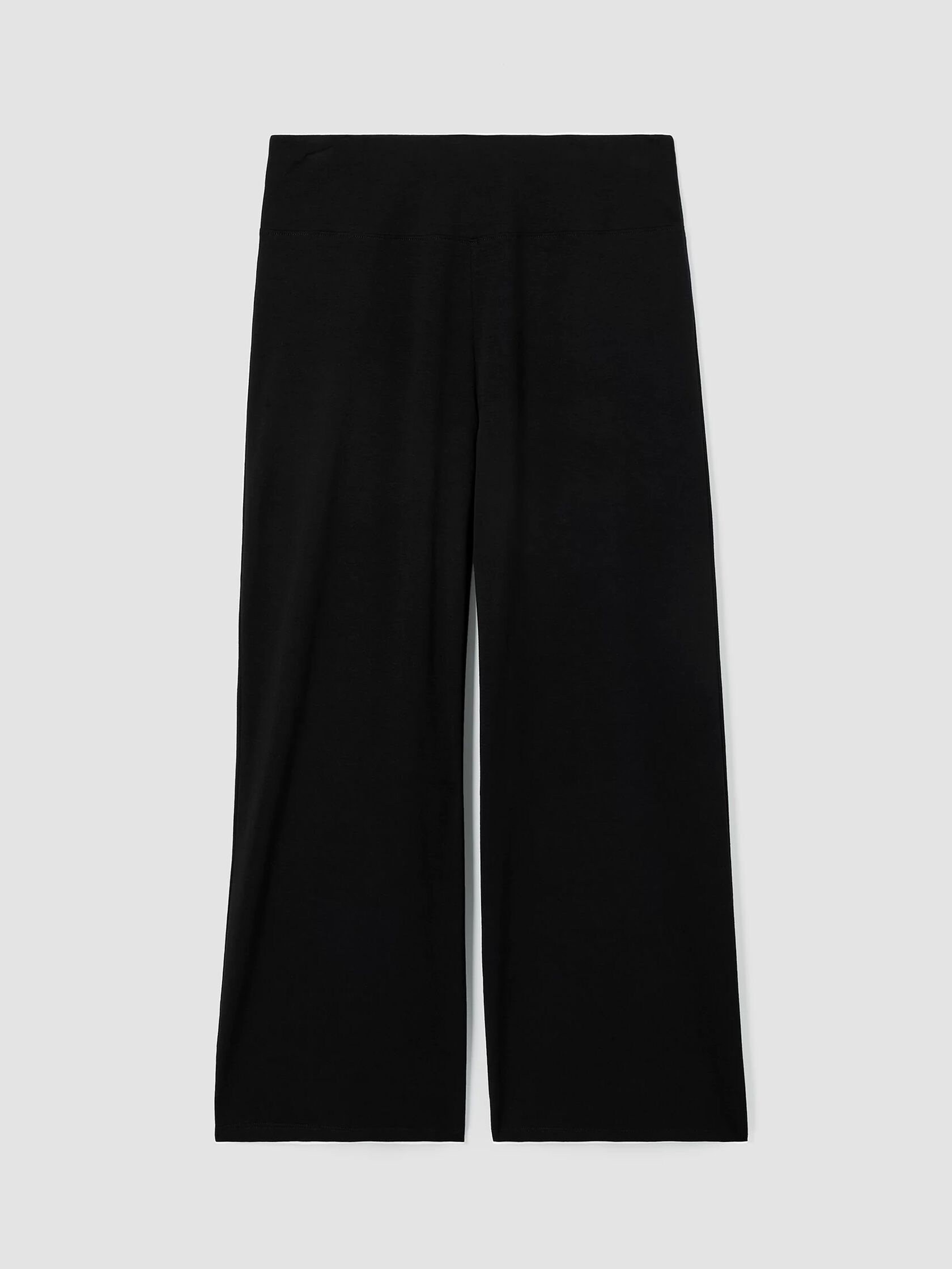 Stretch Jersey Knit Wide-Leg Pant