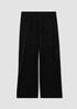 Stretch Jersey Knit Wide-Leg Pant