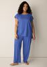 Organic Cotton Interlock Jewel Neck Sleep Tee