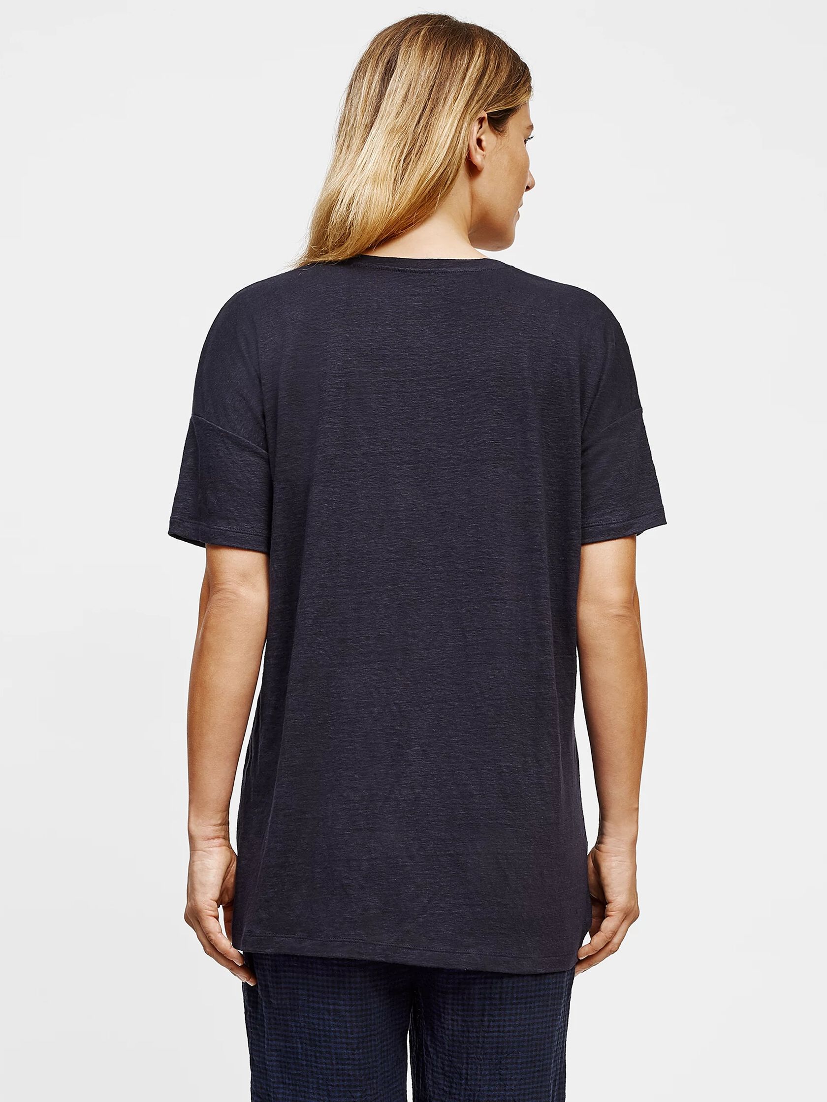 Organic Linen Jersey U-Neck Tunic